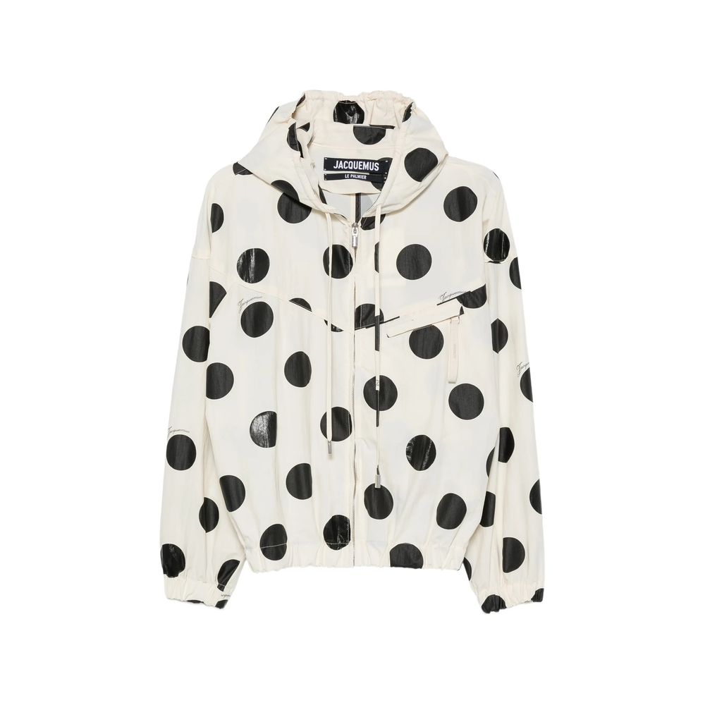 Polka-Dot Hooded Jacket