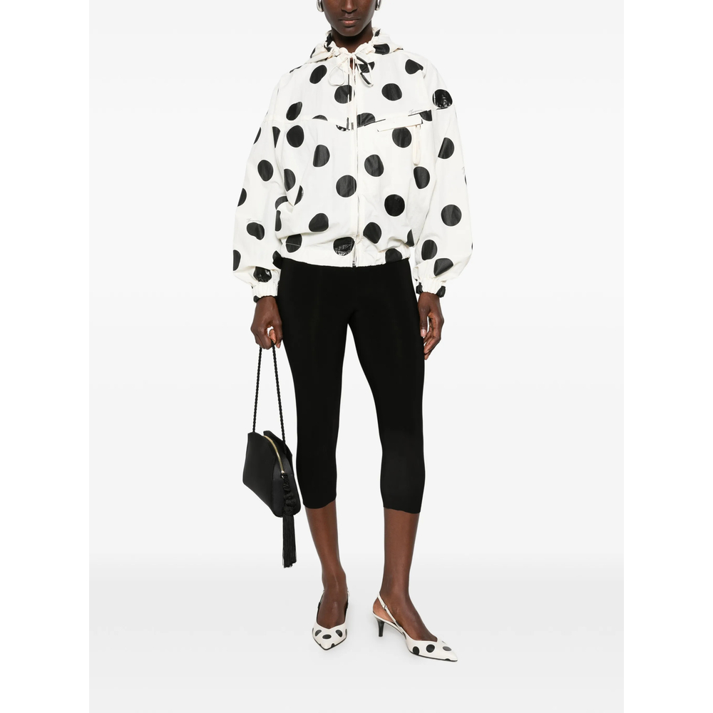 Polka-Dot Hooded Jacket