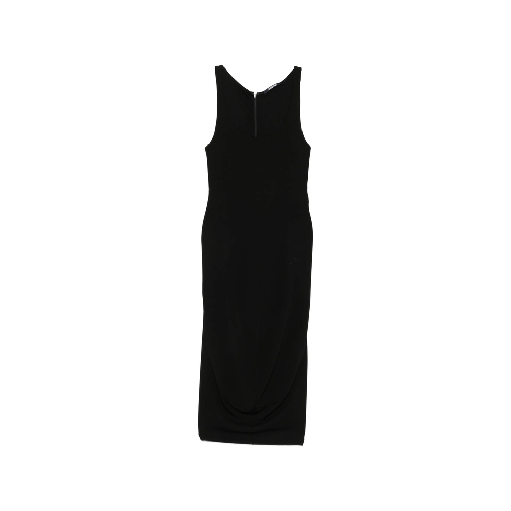 Jacquemus Logo-embroidered Draped Dress