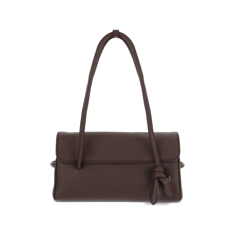 Jacquemus Knot-detail Pebbled Leather Tote Bag