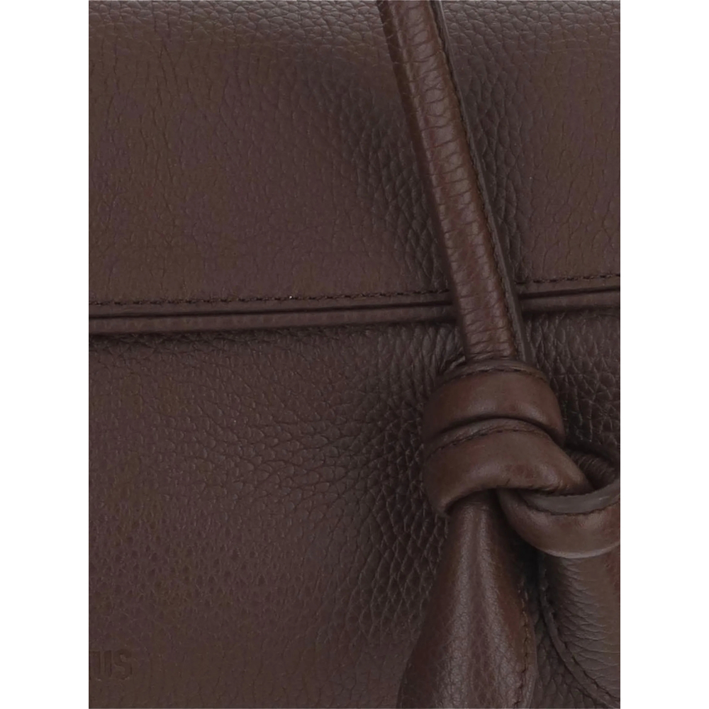 Knot-Detail Pebbled Tote Bag