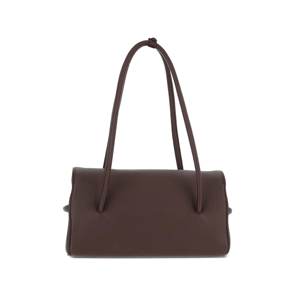 Knot-Detail Pebbled Tote Bag
