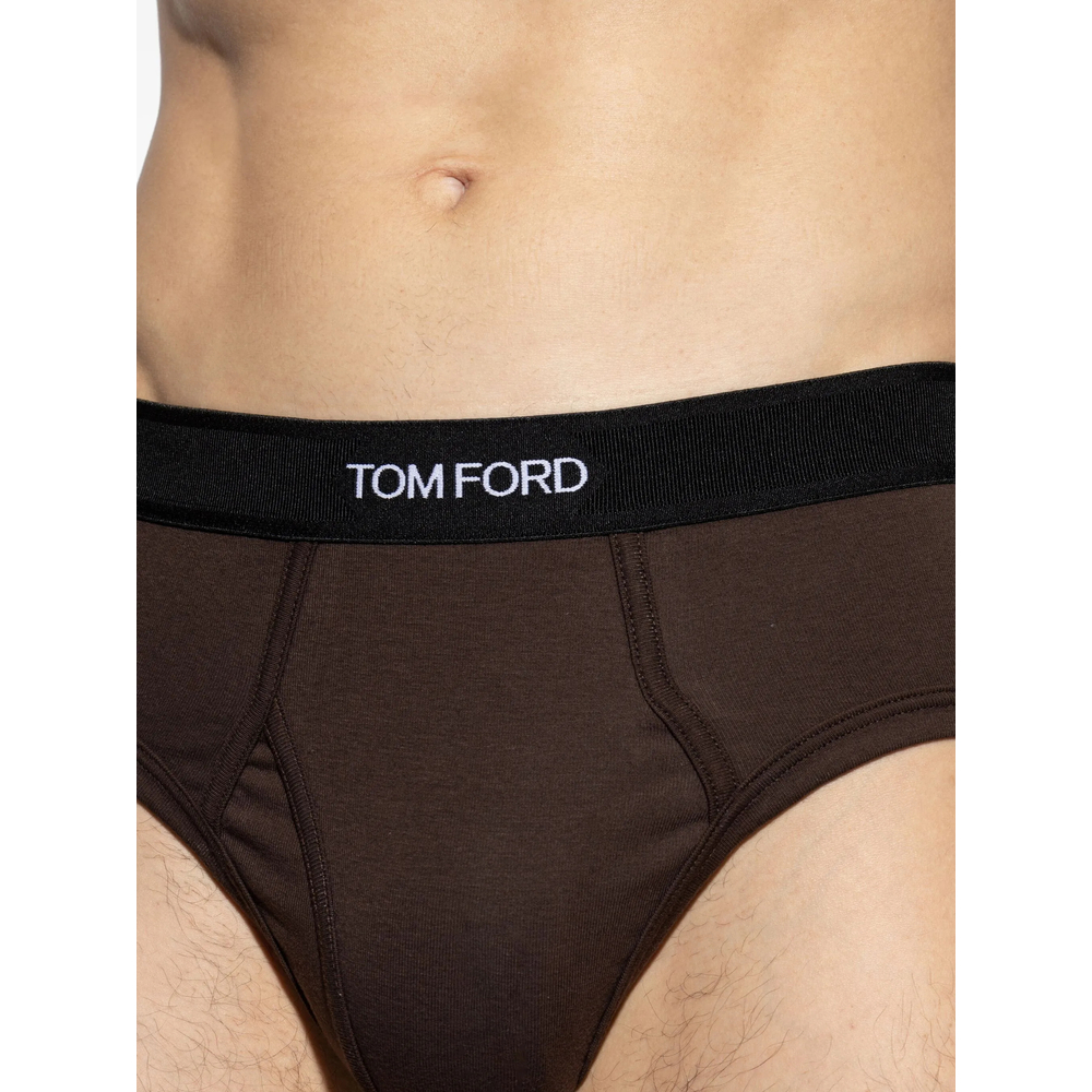Branded-Waistband Briefs