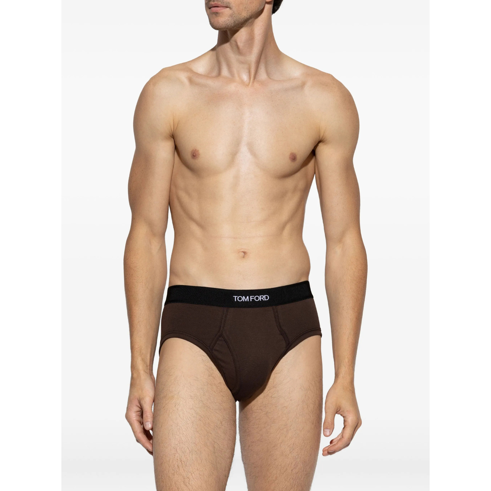 Branded-Waistband Briefs