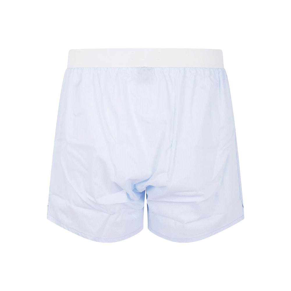 Striped-Pattern Cotton Boxer Shorts