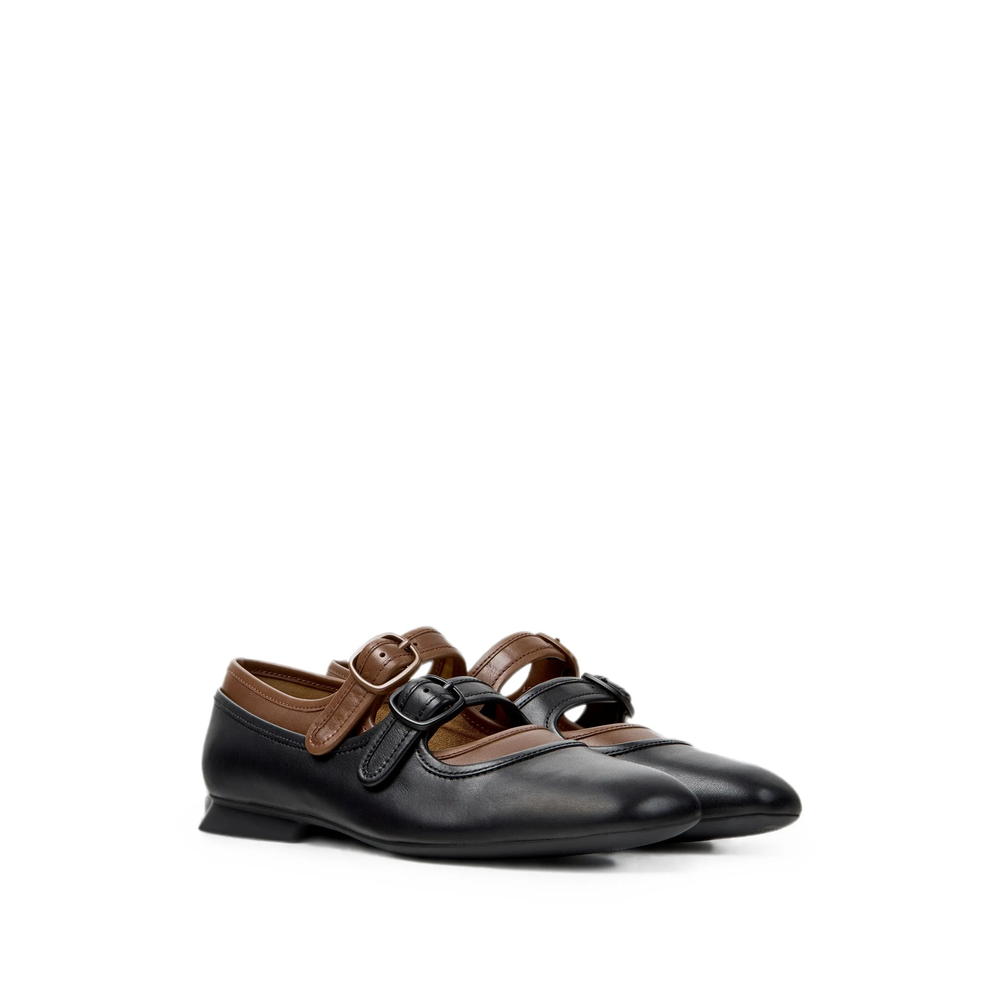 Casi Myra Buckle-Fastening Ballet Flats