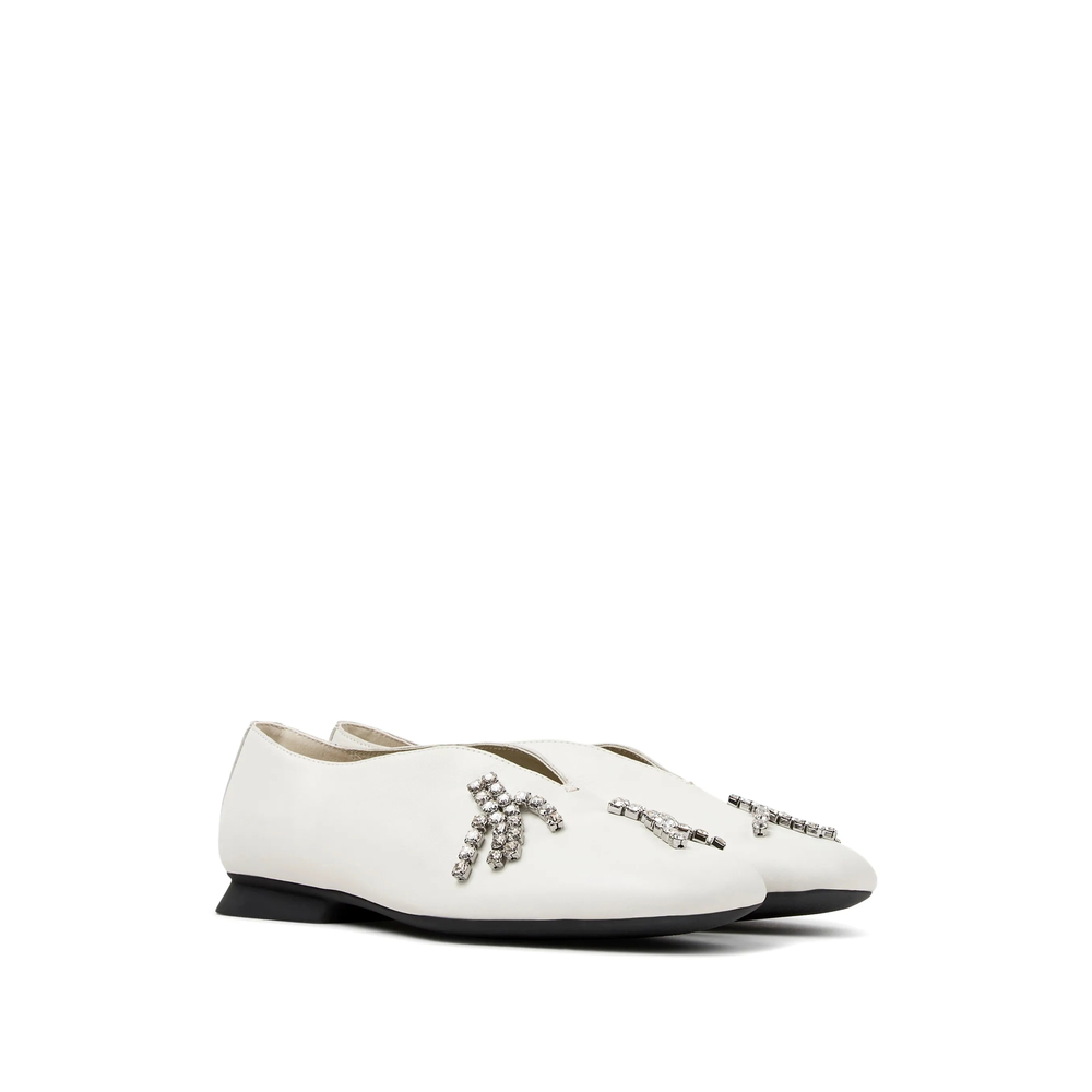Casi Myra Crystal-Embellished Ballet Flats