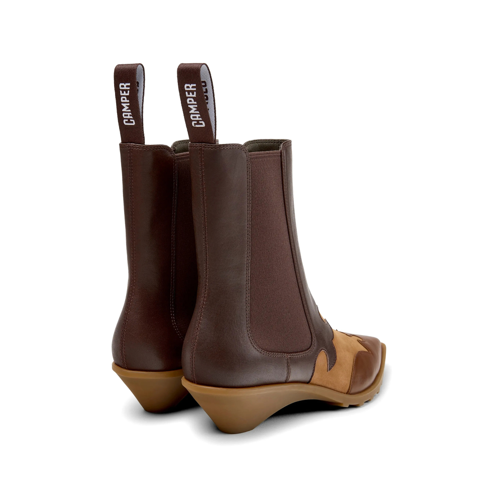 Anita Panelled Ankle Boots