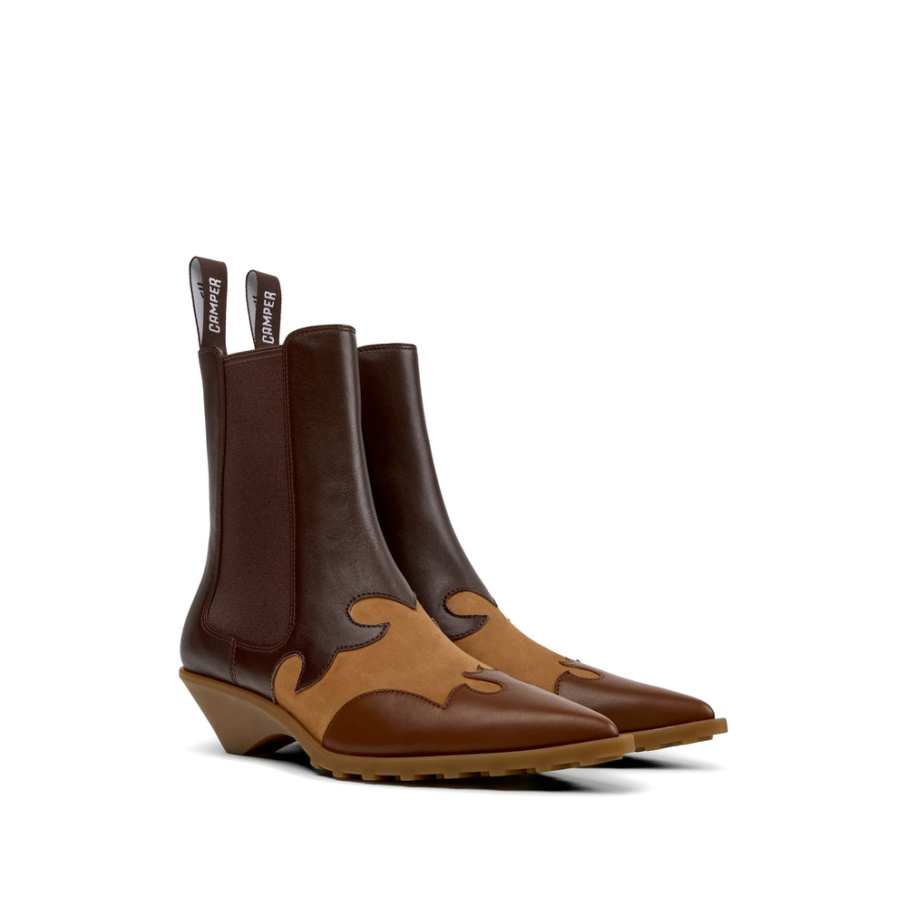 Anita Panelled Ankle Boots