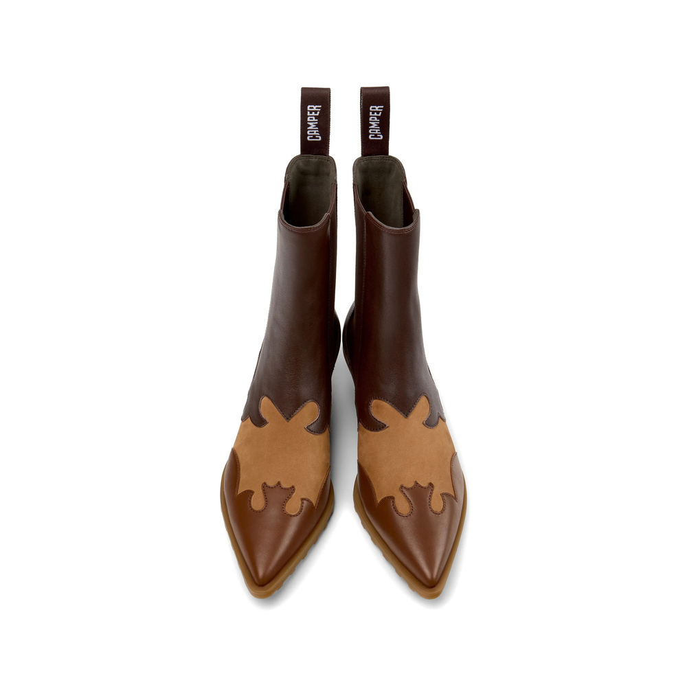 Anita Panelled Ankle Boots