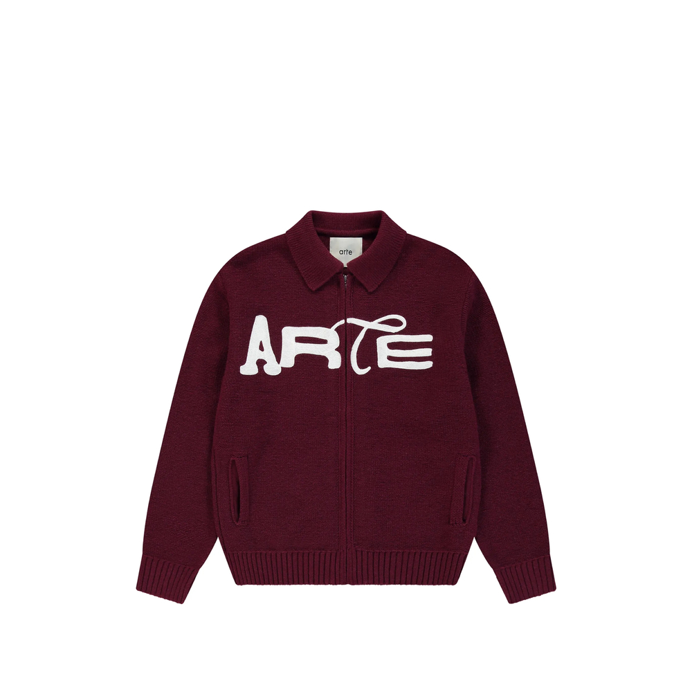 Arte Antwerp Fine-knit Polo Sweater
