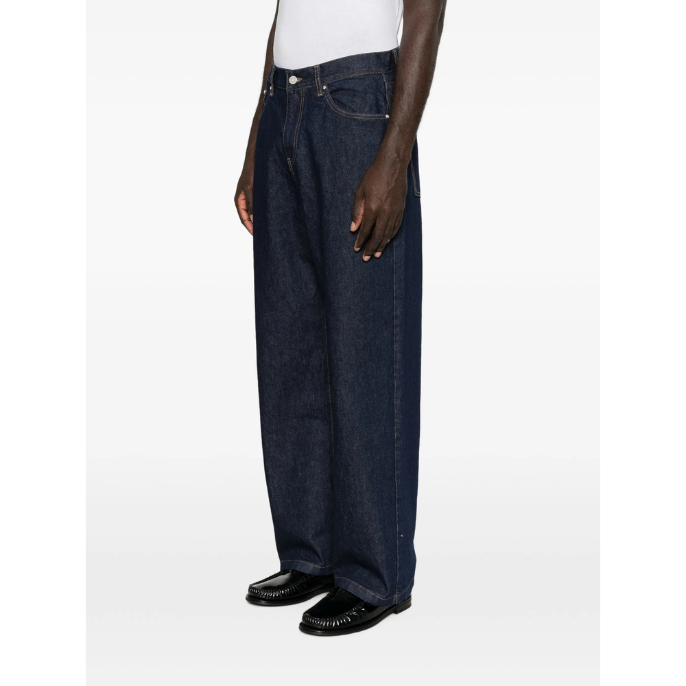 Logo-Embroidered Belt-Loop Jeans