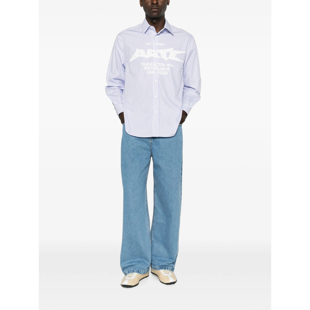 Composition Gallery Striped Graphic-Print Shirt