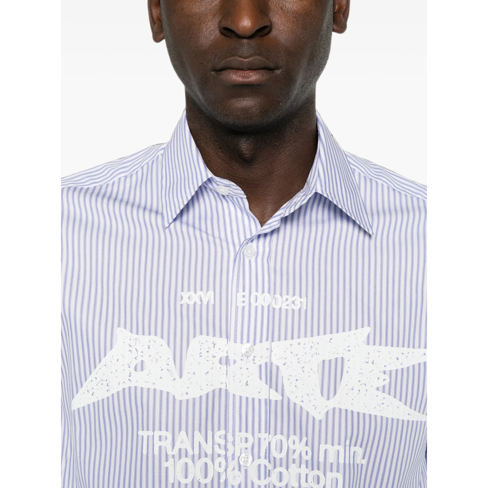 Composition Gallery Striped Graphic-Print Shirt