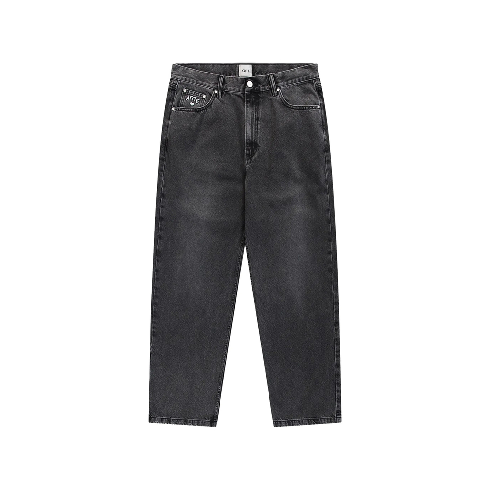 Arte Antwerp Faded-effect Logo-patch Jeans