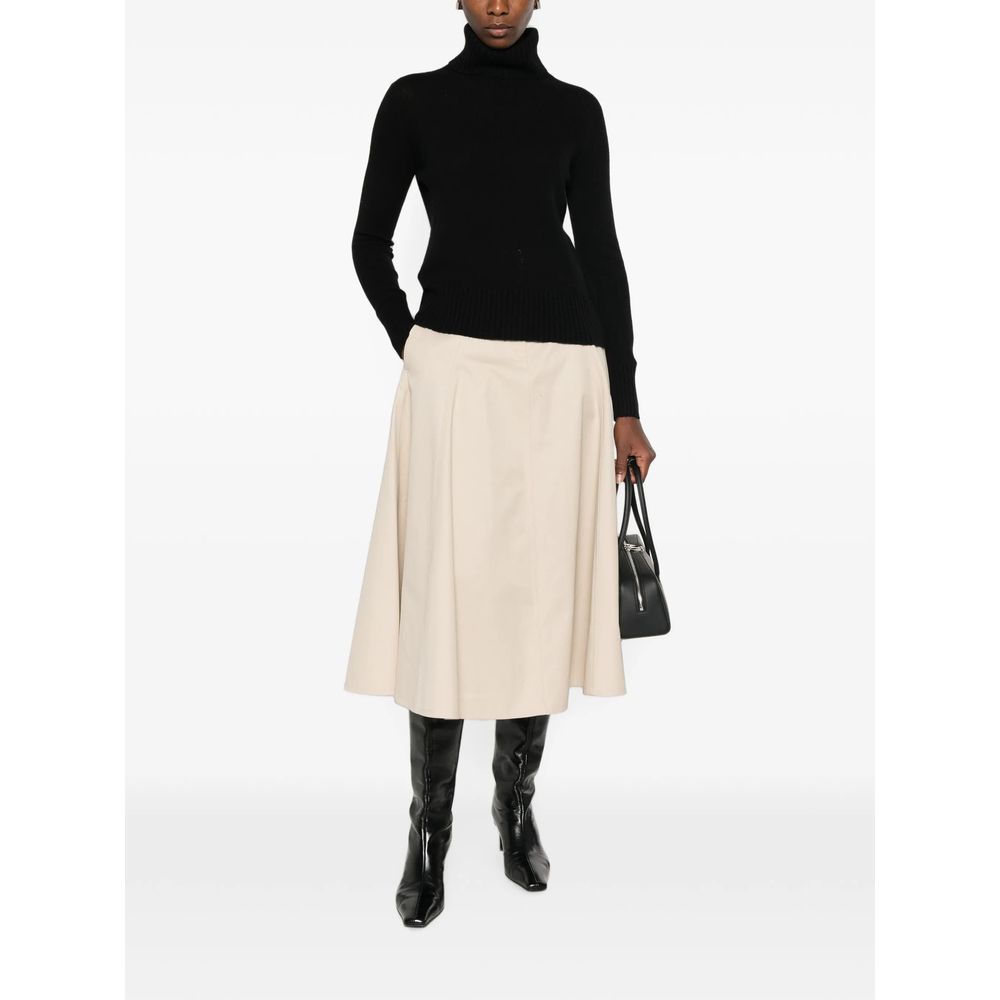 Roll-Neck Ribbed-Trim Sweater