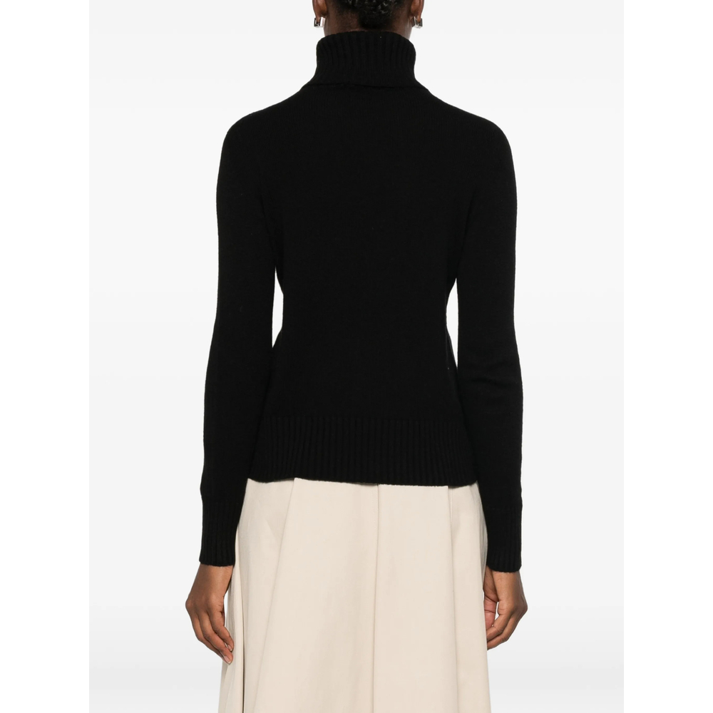 Roll-Neck Ribbed-Trim Sweater