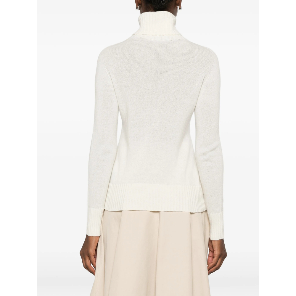 Roll-Neck Ribbed-Trim Sweater