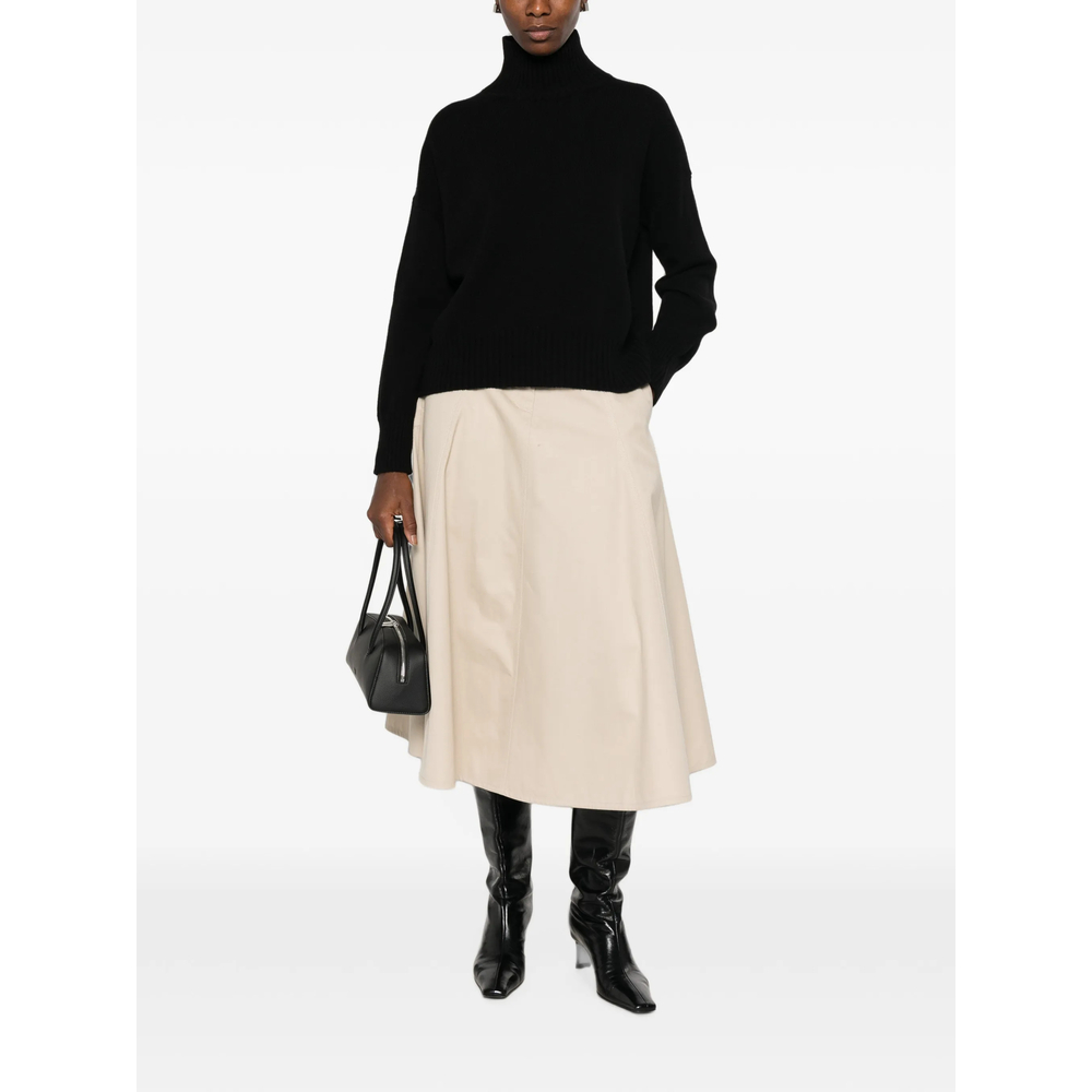 Roll-Neck Ribbed-Trim Sweater