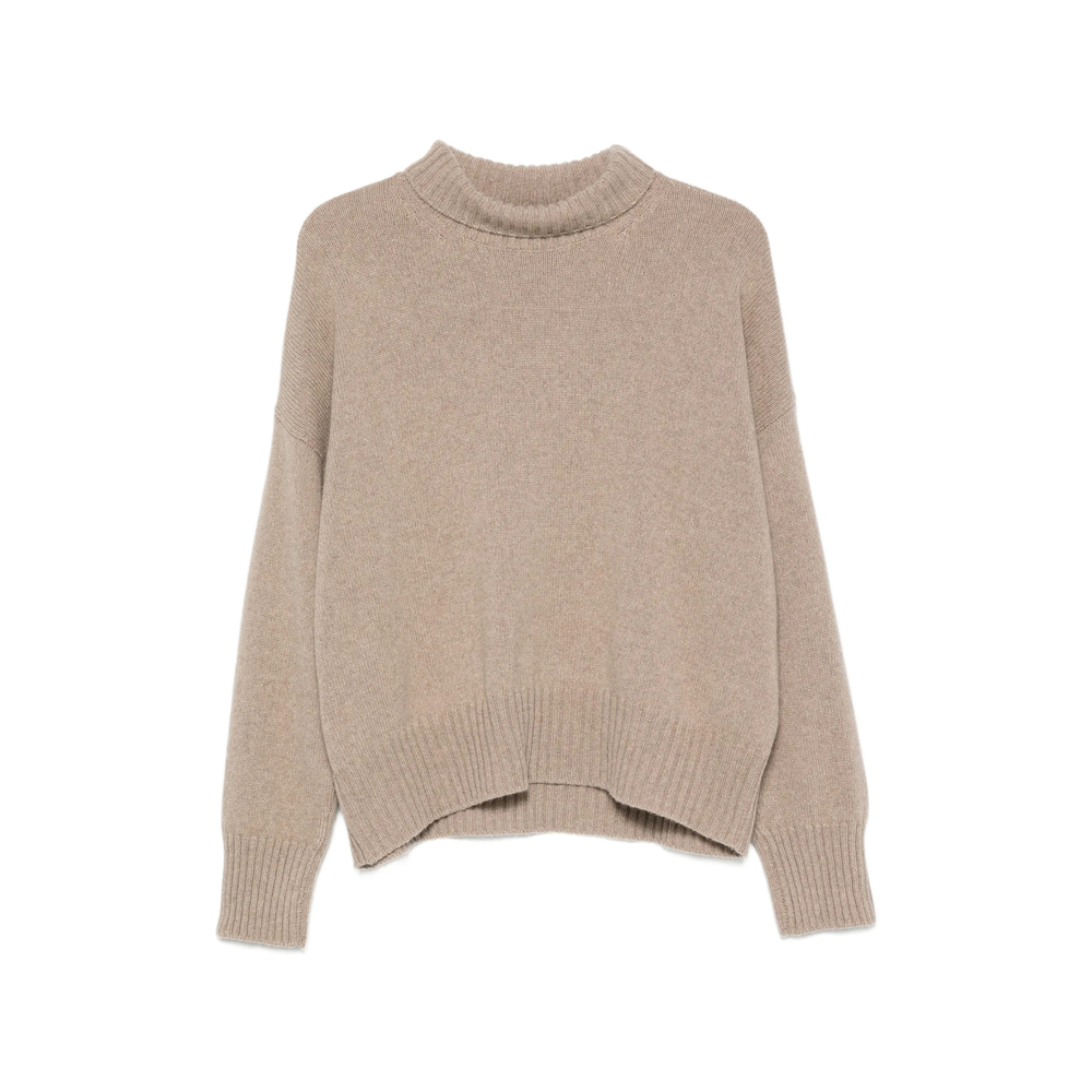 Aragona Cashmere Turtleneck Ribbed-trim Sweater