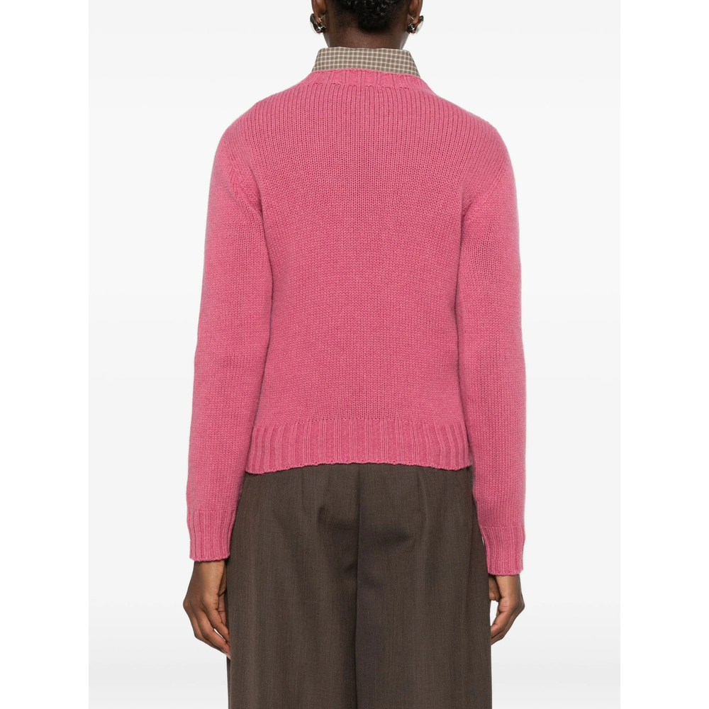 Ribbed-Knit Crew-Neck Sweater