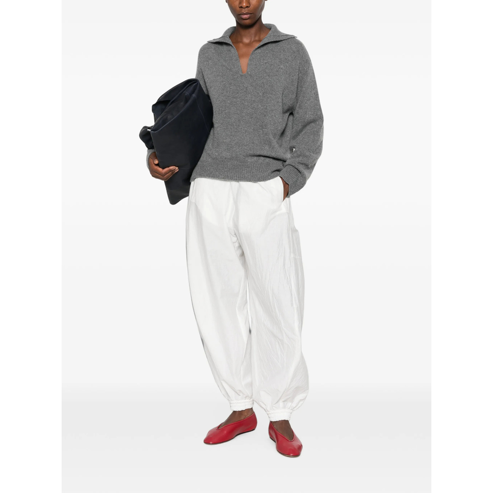 Spread-Collar Sweater