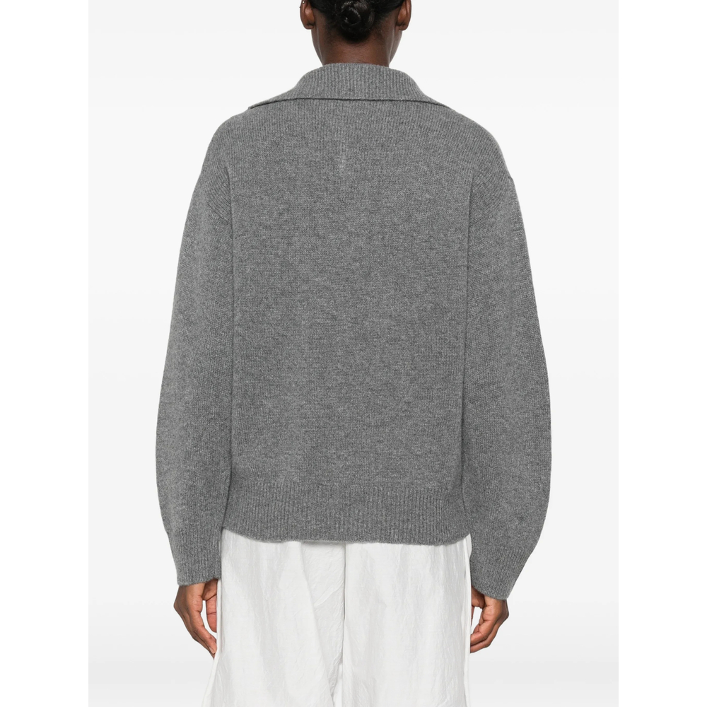 Spread-Collar Sweater