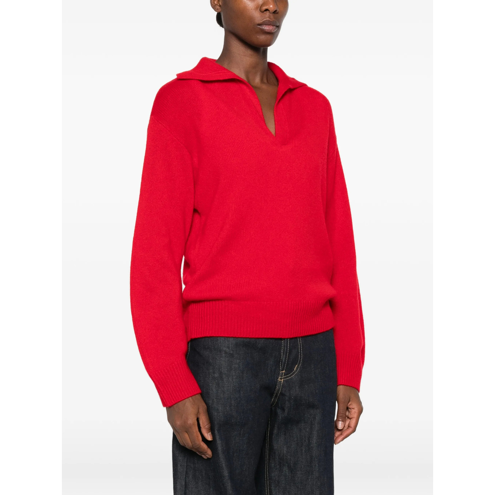 Spread-Collar Sweater