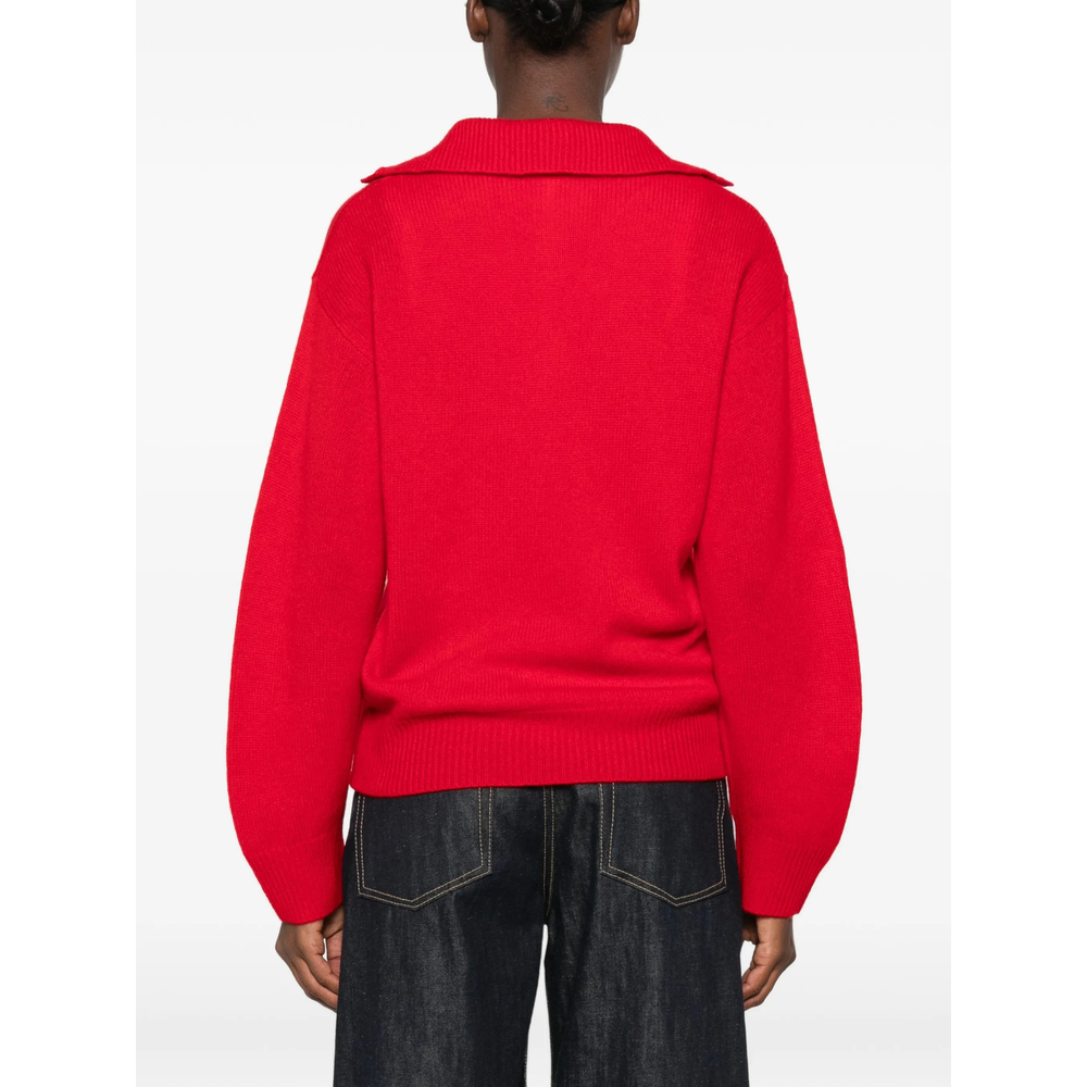 Spread-Collar Sweater