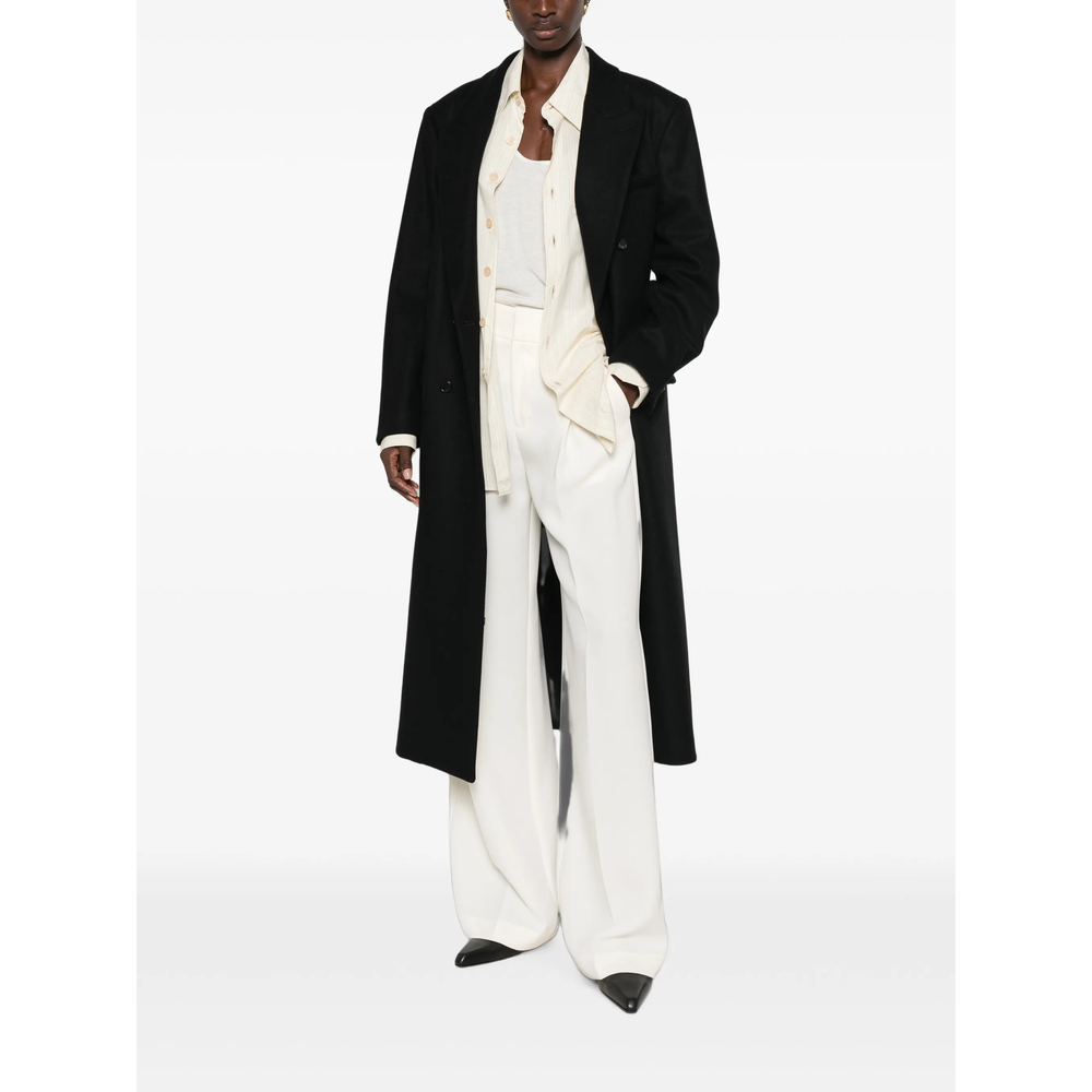 Double-Breasted Peak-Lapels Coat