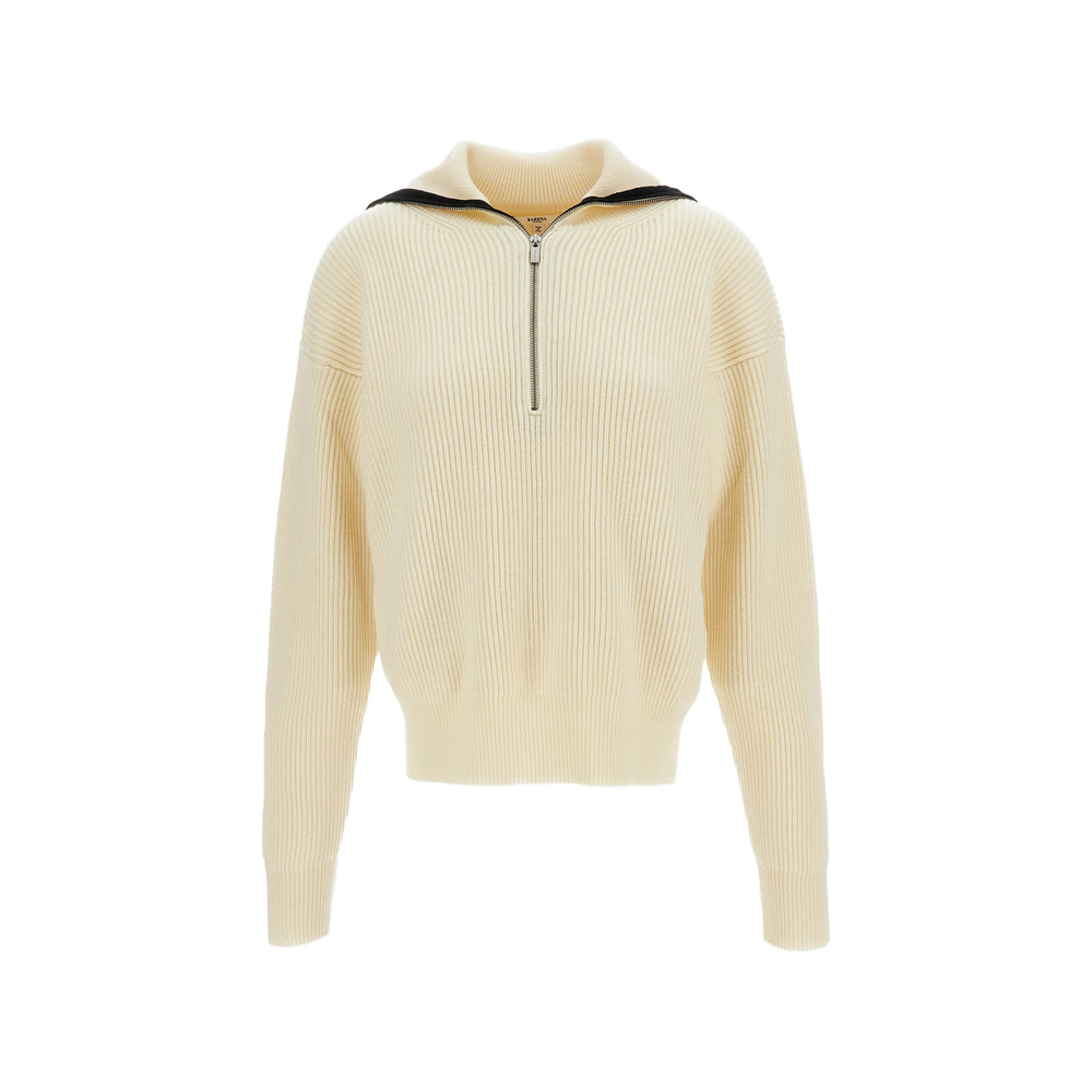 Barena Venezia Ribbed-knit Half-zip Sweater