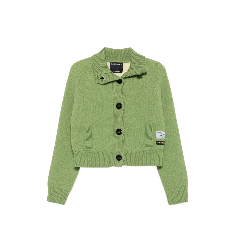 B. b. Wallace Hesse Button-up Raglan-sleeve Cardigan