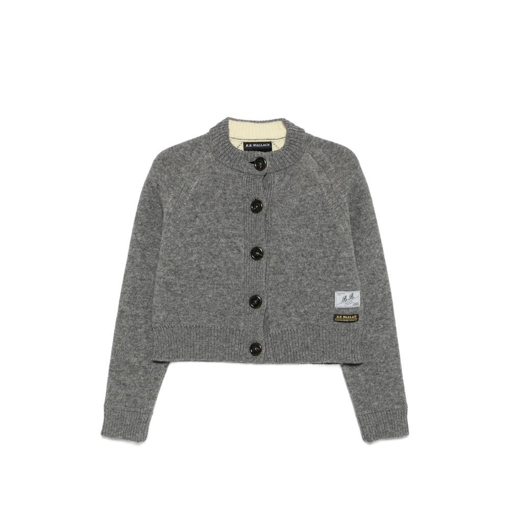 B. b. Wallace Sherman Button-up Cropped Cardigan