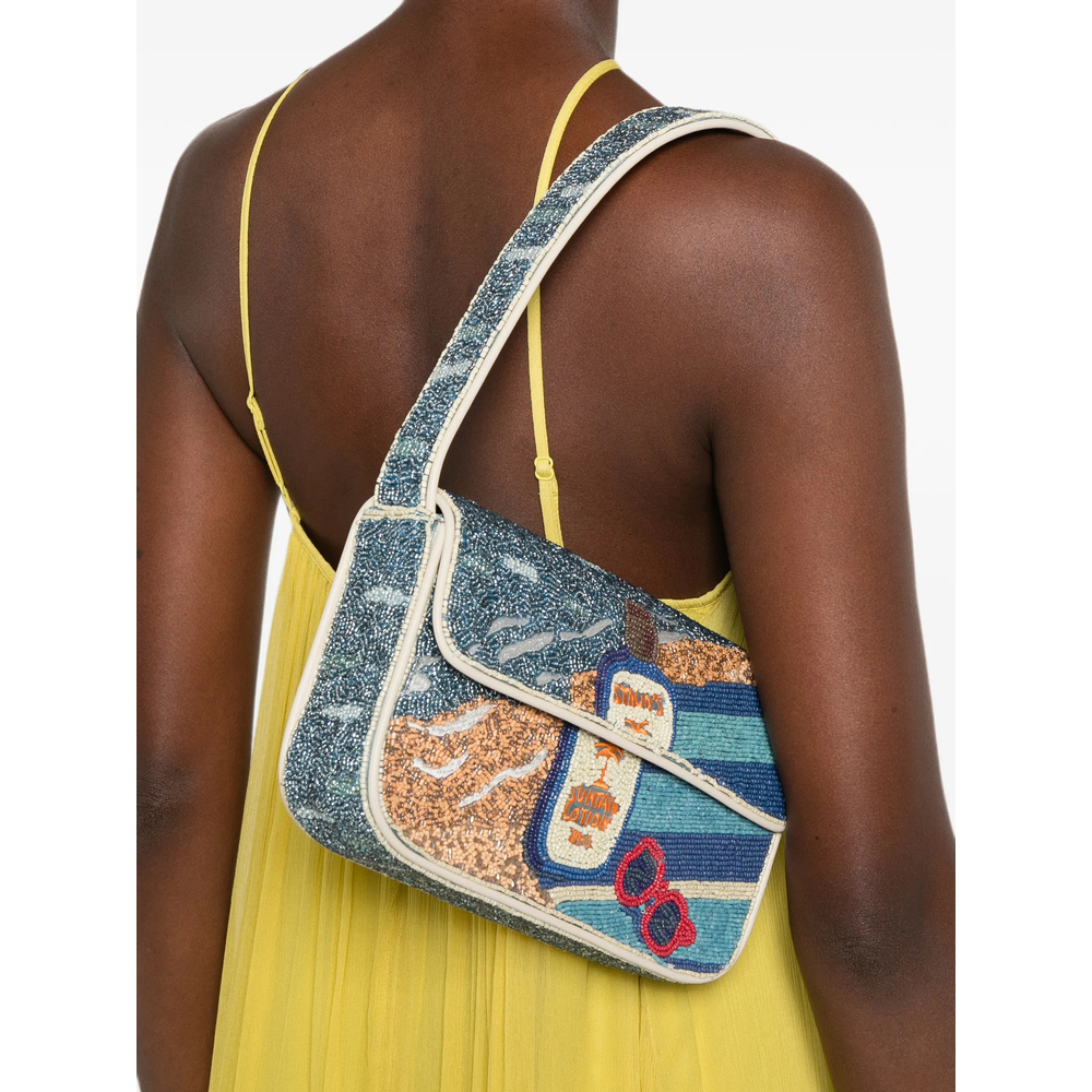 Bead-Embellished Tommy Shoulder Bag