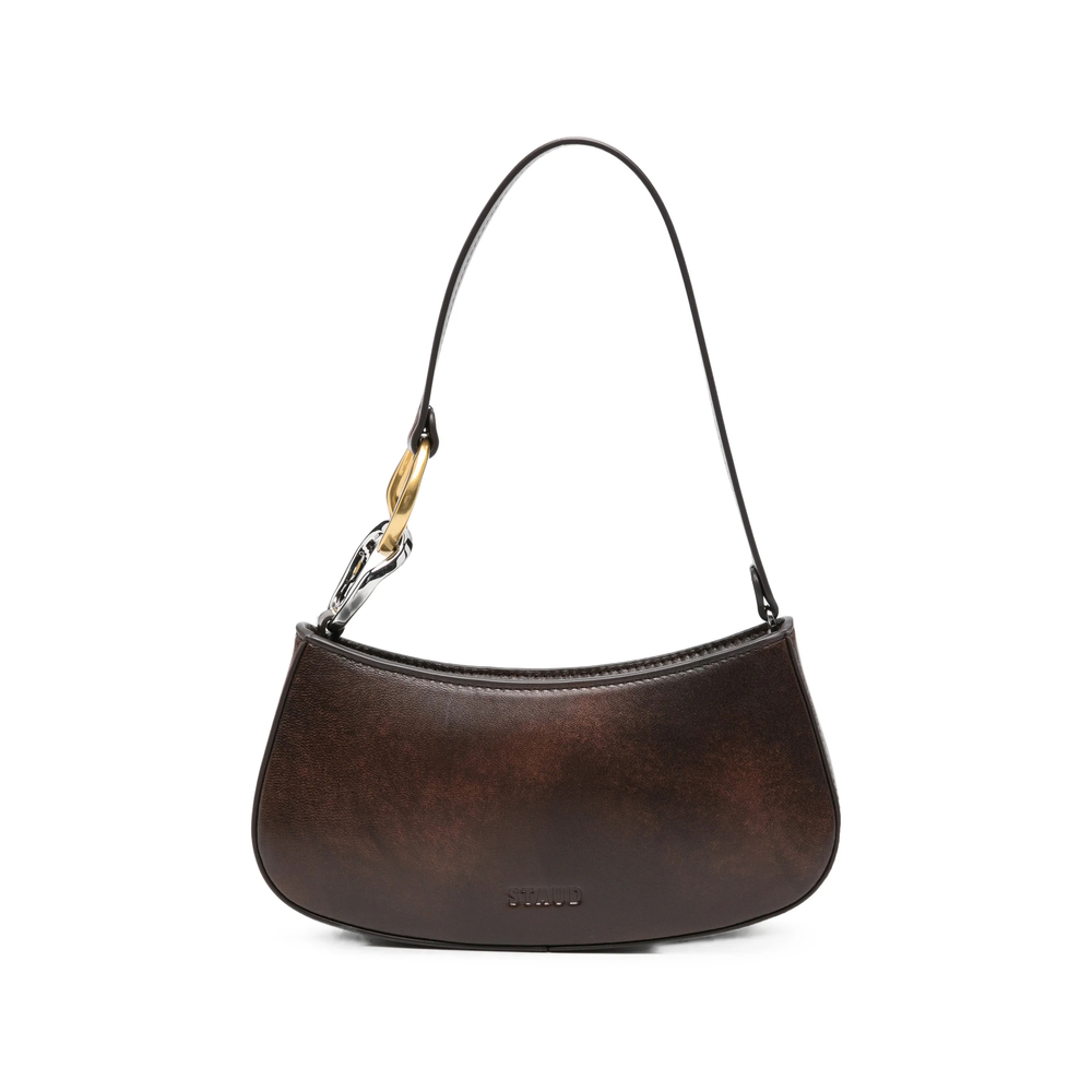 Staud Ollie Interlocking-link Leather Shoulder Bag