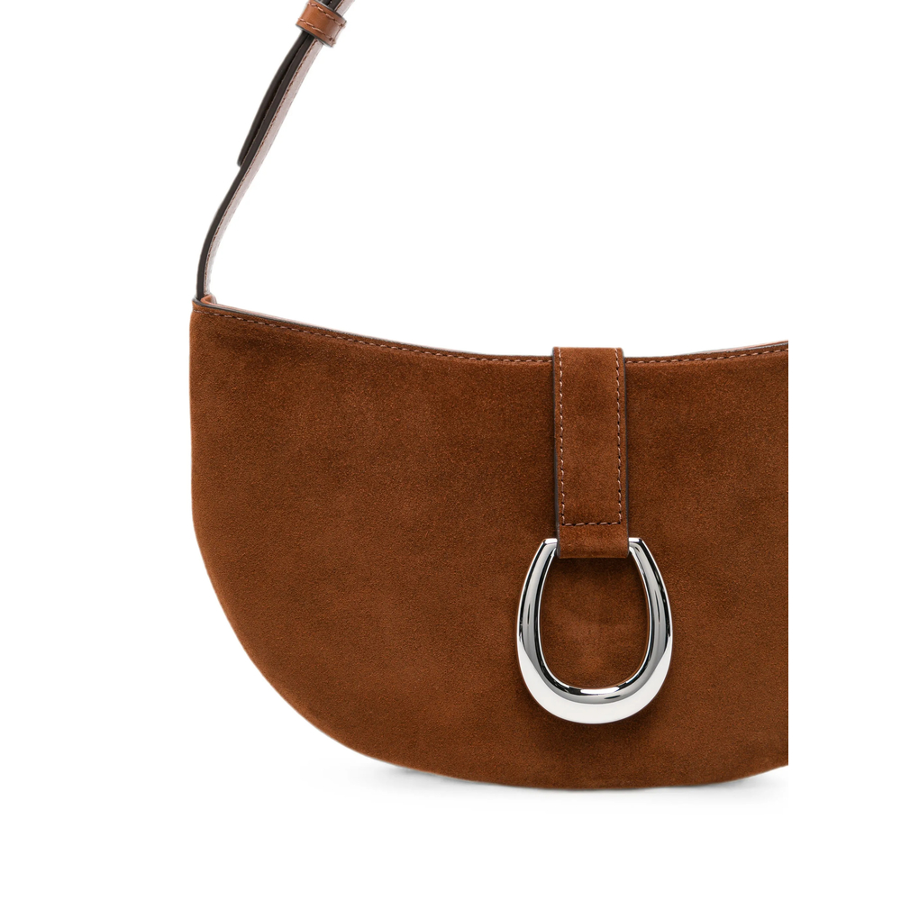 Harlow Horseshoe-Buckle Shoulder Bag