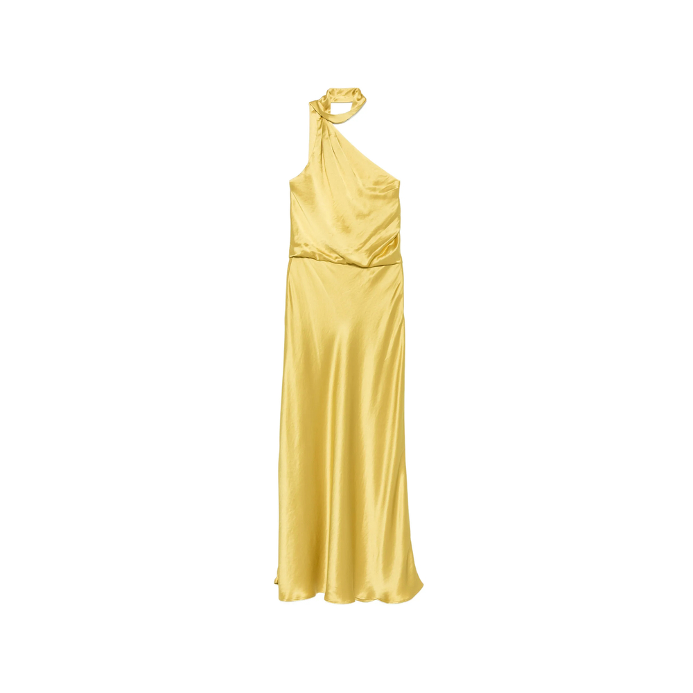 Staud Estelle One-shoulder Draped Maxi Dress