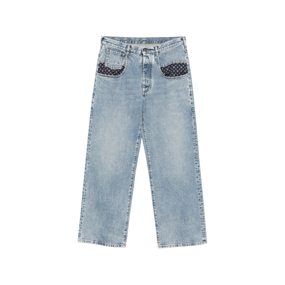 Maison Margiela Paisley-print Insert Jeans