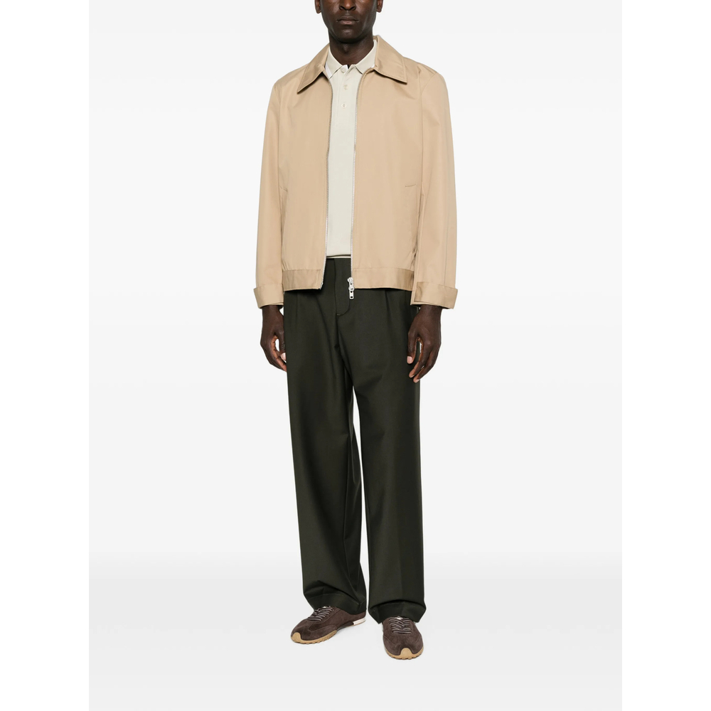 Pleated-Front Straight-Leg Trousers