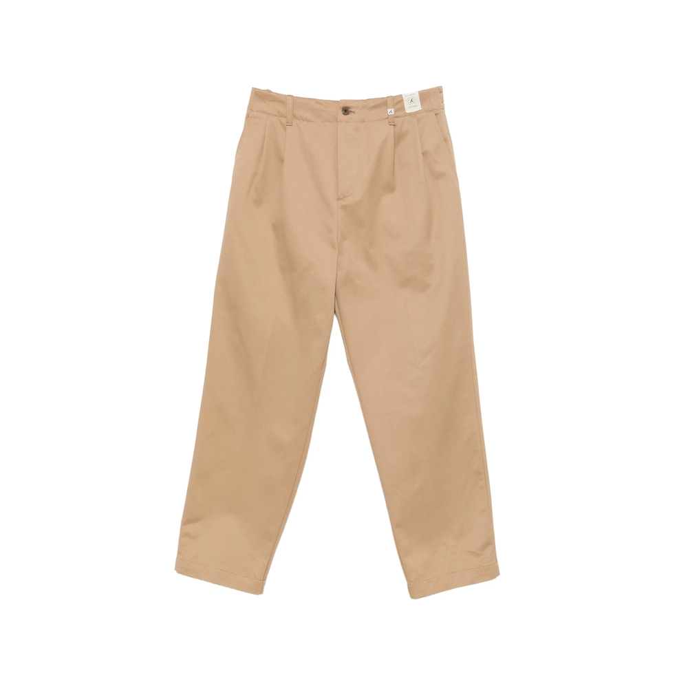 Pleated Straight-Leg Trousers