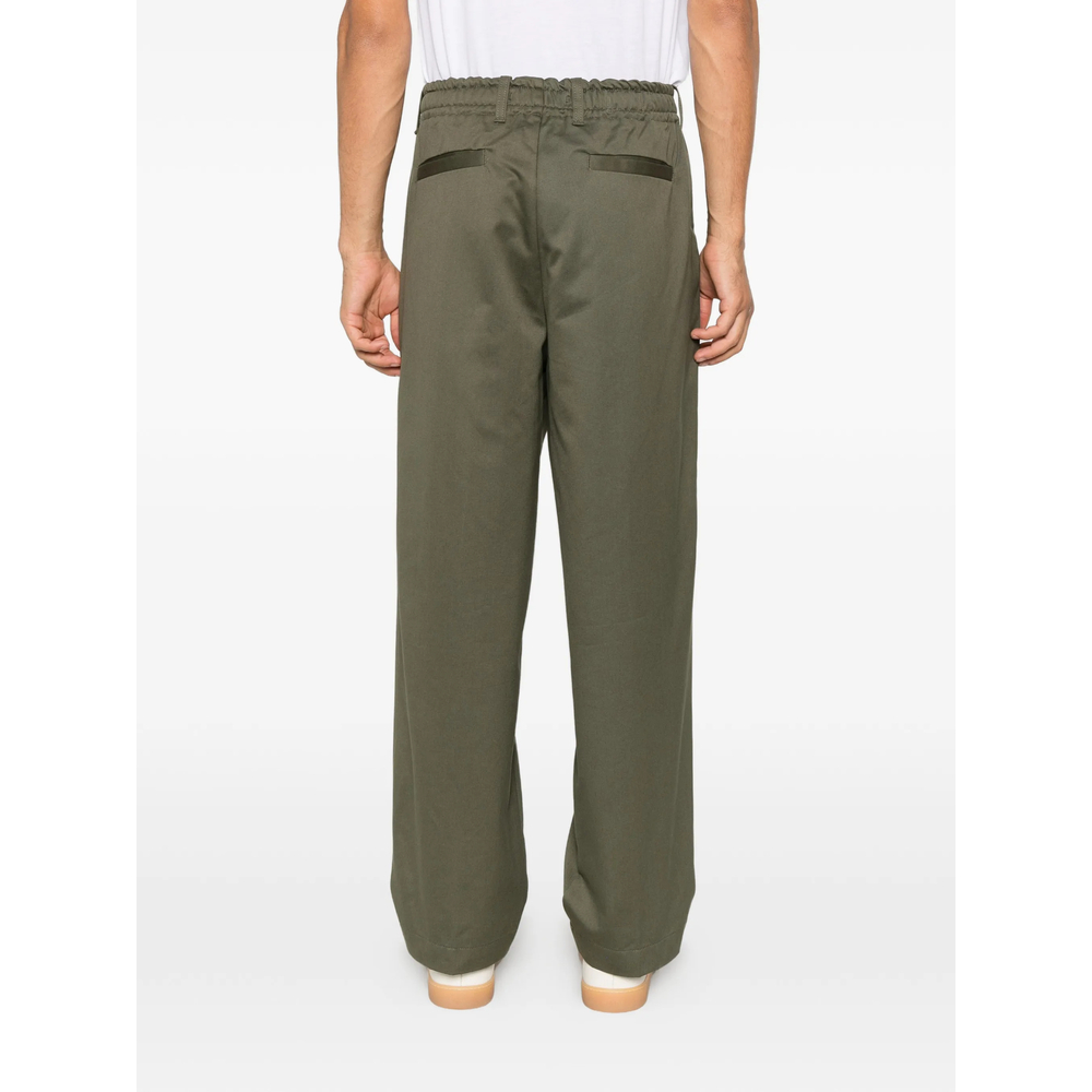 Pleated Elasticated-Waist Trousers