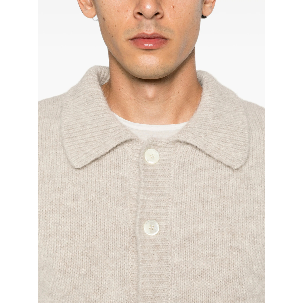 Button-Up Collared Sweater