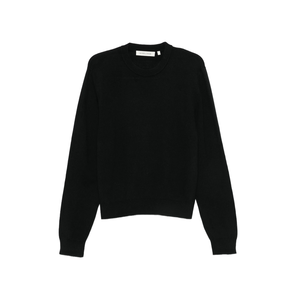 Ribbed-Knit Crew-Neck Sweater