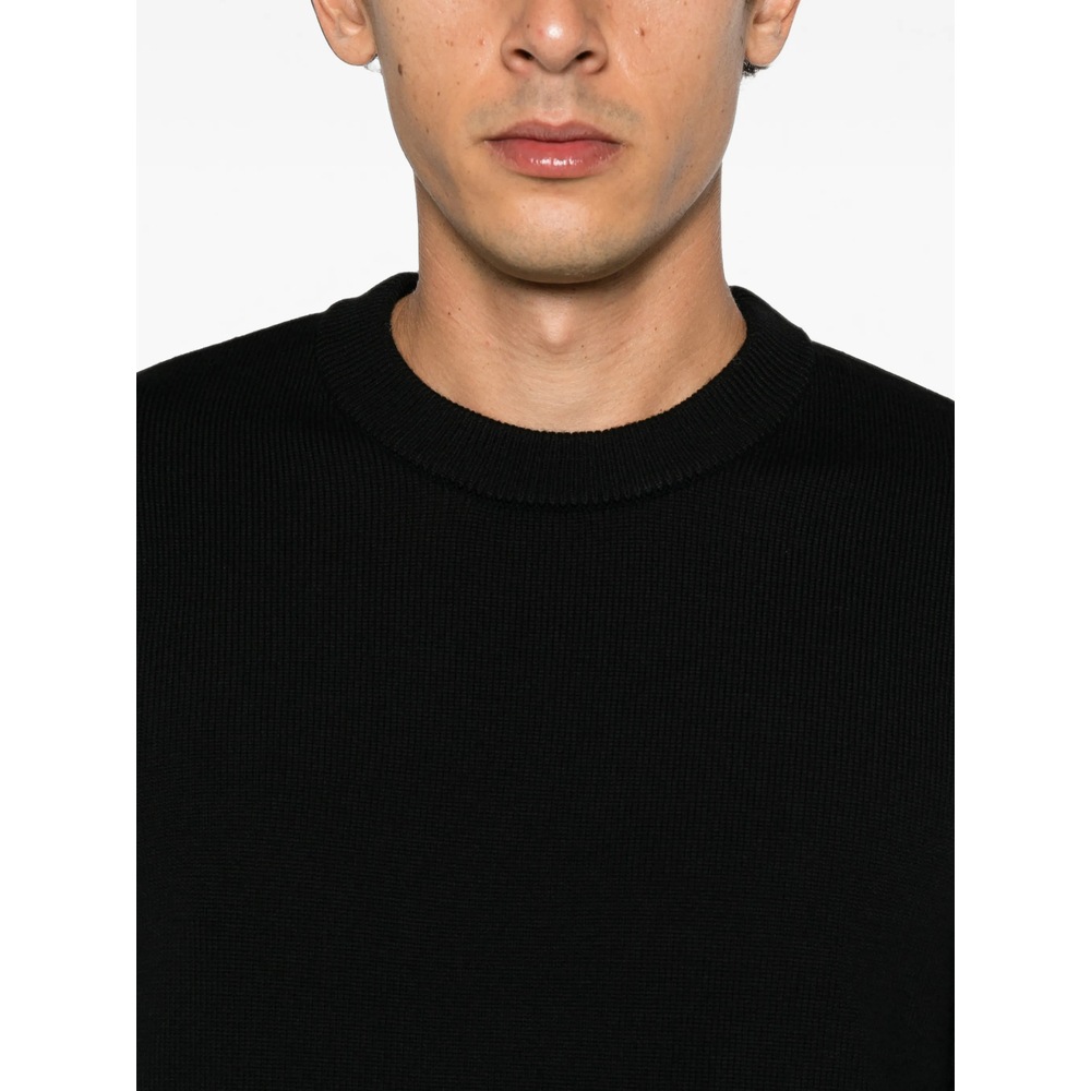 Ribbed-Knit Crew-Neck Sweater