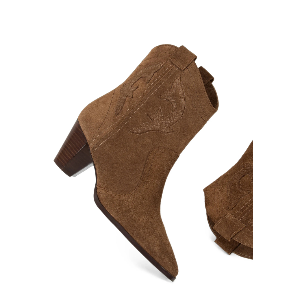 Casey Embroidered Western Ankle Boots