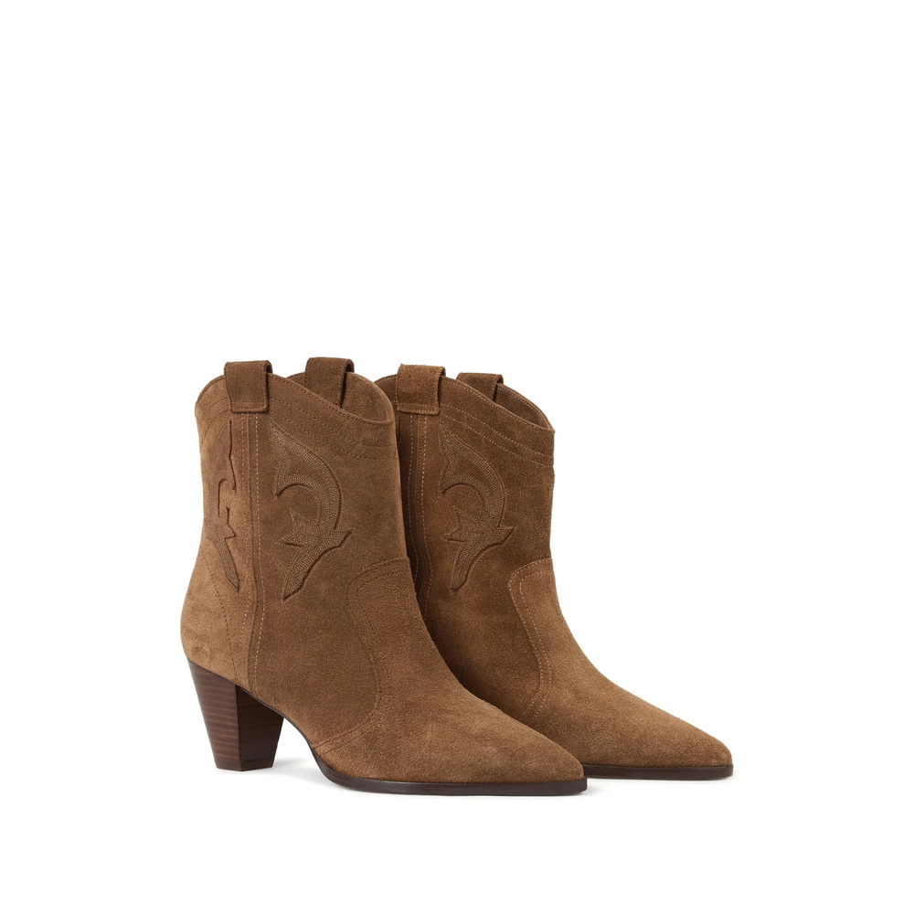 Casey Embroidered Western Ankle Boots