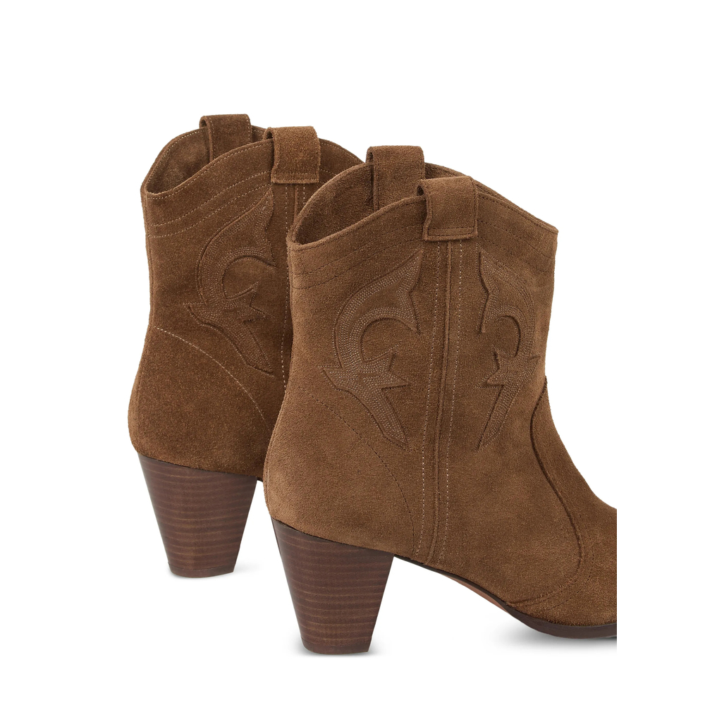 Casey Embroidered Western Ankle Boots