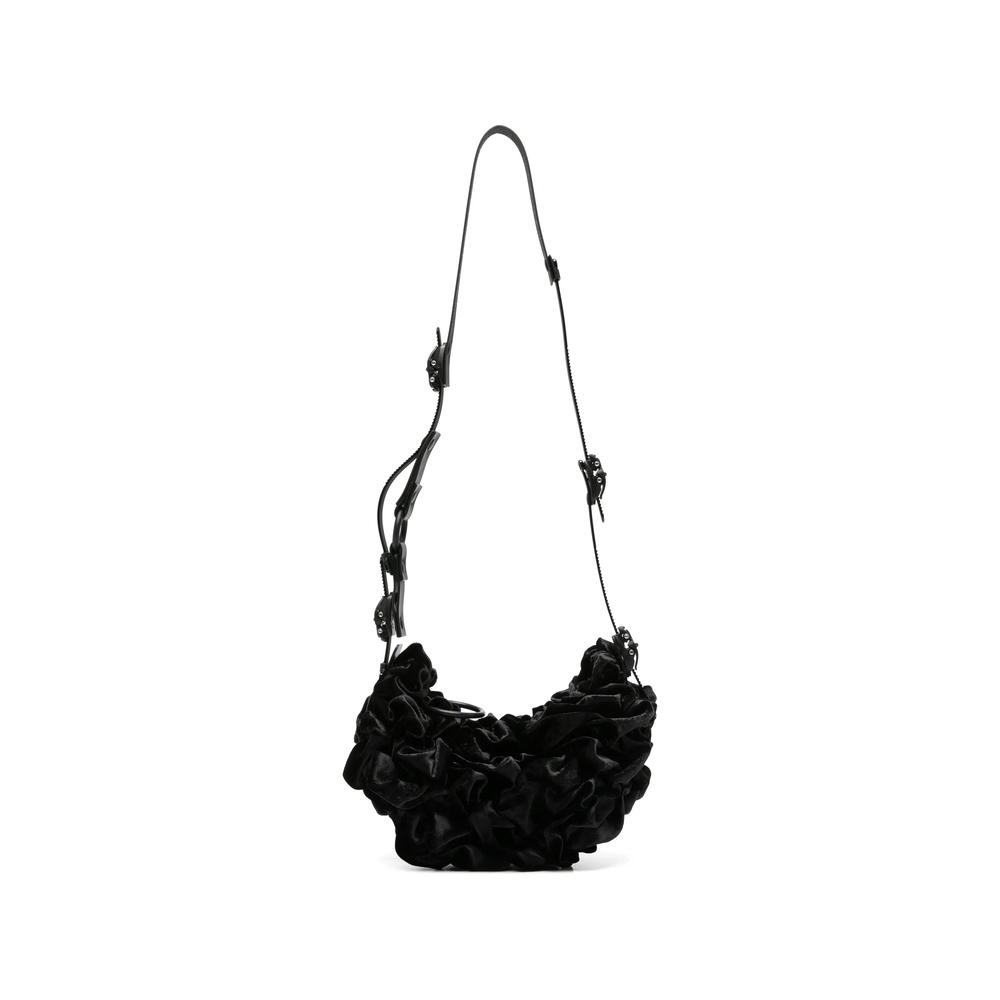 Innerraum Ruffled Velvet Tote Bag