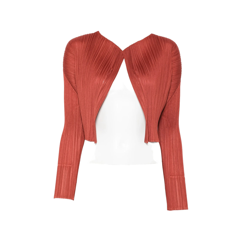 Pleats Please Issey Miyake Plissé-effect Layered Jacket