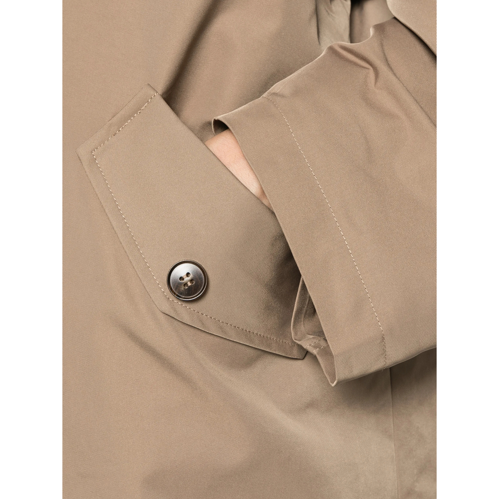 Flap-Pocket Oversized Coat
